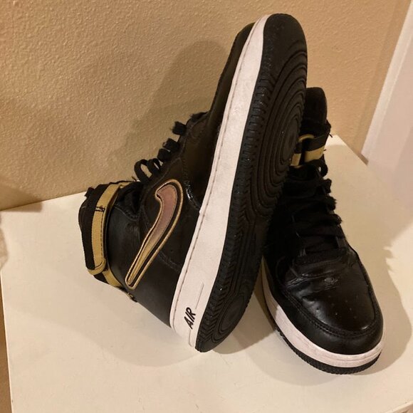 Nike Air Force 1 High \'07 LV8 black & gold (mens 8.5) main image 8